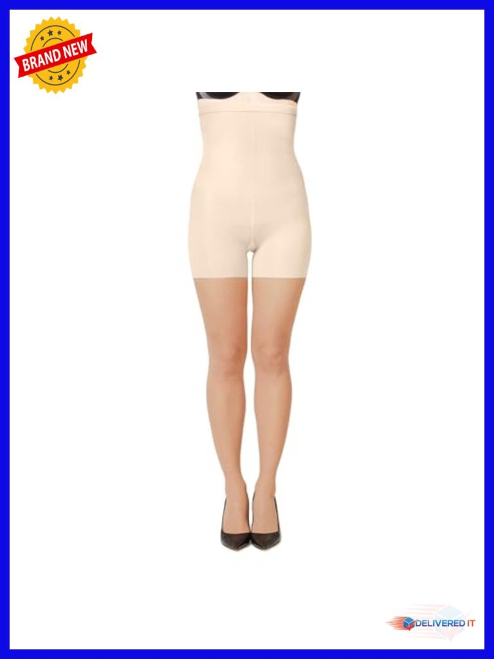 High-Waisted Mid-Thigh Sheers Shapewear Tummy Control Pantyhose No VPL
